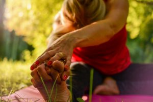 Woman doing yoga