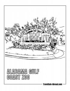 Alabama Gulf Coast Zoo - A zoo in Gulf Shores that features over 300 animals, including tigers, lions, and bears.