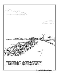 Amador Causeway: A scenic road and pedestrian path that connects Panama City to four small islands. Enjoy views of the city skyline and the Panama Canal.