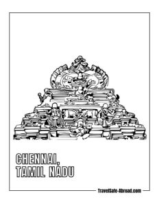 Chennai, Tamil Nadu: A cultural hub, Chennai boasts historic temples, cultural festivals, and the Marina Beach, one of the longest urban beaches in the world.