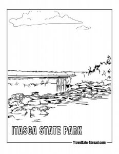 Itasca State Park: The oldest state park in Minnesota with over 32,000 acres of forests, lakes, and streams.