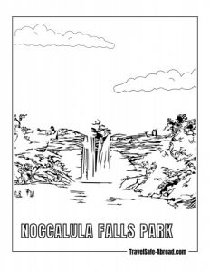 Noccalula Falls Park - A park in Gadsden that features a 90-foot waterfall, hiking trails, and a botanical garden.