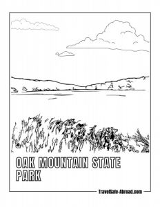 Oak Mountain State Park - A state park in Pelham that offers hiking, camping, fishing, and a golf course.