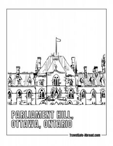 Parliament Hill, Ottawa, Ontario: Marvel at the grandeur of Canada's political hub, where you can tour the historic Parliament Buildings and enjoy the Changing of the Guard ceremony.