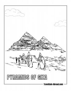 Pyramids of Giza: The most iconic and awe-inspiring ancient monuments, including the Great Pyramid of Khufu, Pyramid of Khafre, and Pyramid of Menkaure, built around 2500 BC as tombs for pharaohs.