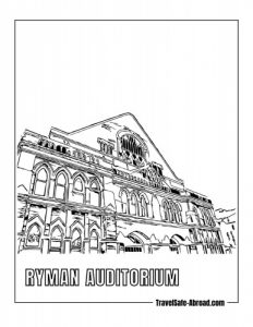 Ryman Auditorium: Known as the "Mother Church of Country Music," this Nashville landmark is a famous concert venue that has hosted countless legendary performances.