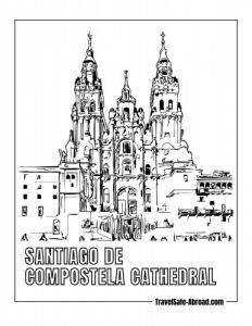 Santiago de Compostela Cathedral - The final destination of the famous Camino de Santiago pilgrimage route, housing the tomb of St. James the Apostle.