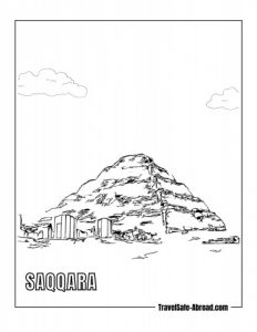 Saqqara: Home to the Step Pyramid of Djoser, one of the earliest pyramid structures.