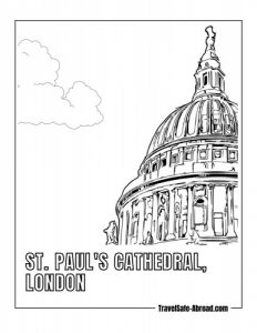 St. Paul's Cathedral, London: An architectural masterpiece and the seat of the Bishop of London, famous for its majestic dome and intricate interior.