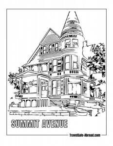 Summit Avenue: A historic street with beautiful mansions and homes that date back to the late 1800s.