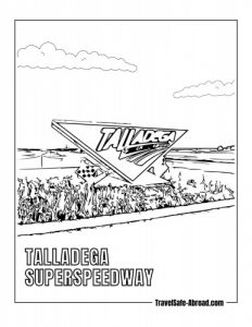 Talladega Superspeedway - A NASCAR racetrack in Talladega that hosts two major races each year.