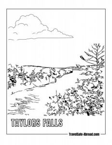 Taylors Falls: A scenic river town with hiking trails, rock climbing, and beautiful views of the St. Croix River.