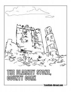 The Blarney Stone, County Cork: A legendary stone set in the battlements of Blarney Castle, believed to grant eloquence to those who kiss it.