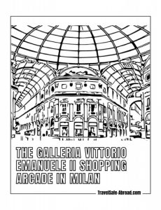 The Galleria Vittorio Emanuele II shopping arcade in Milan