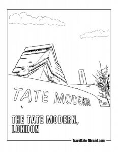 The Tate Modern, London: A renowned modern and contemporary art gallery housed in a former power station, showcasing works by artists like Picasso and Warhol.