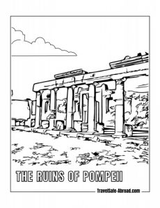 The ruins of Pompeii