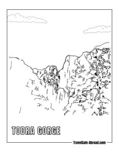 Todra Gorge: A breathtaking natural wonder with narrow limestone canyons, perfect for hiking and rock climbing.