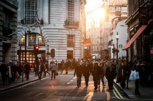 People on the city street