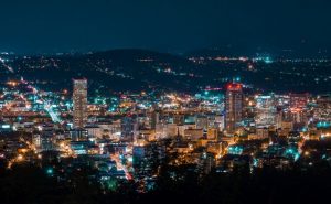 Oregon Portland at night